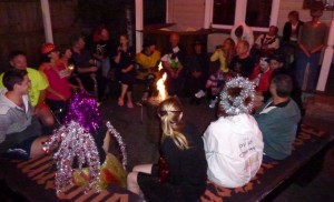 Lots around the fire 